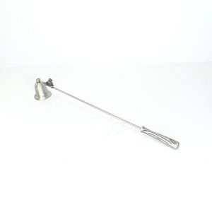 Bee Candle Snuffer Brushed Chrome Moveable Bell 11.5"